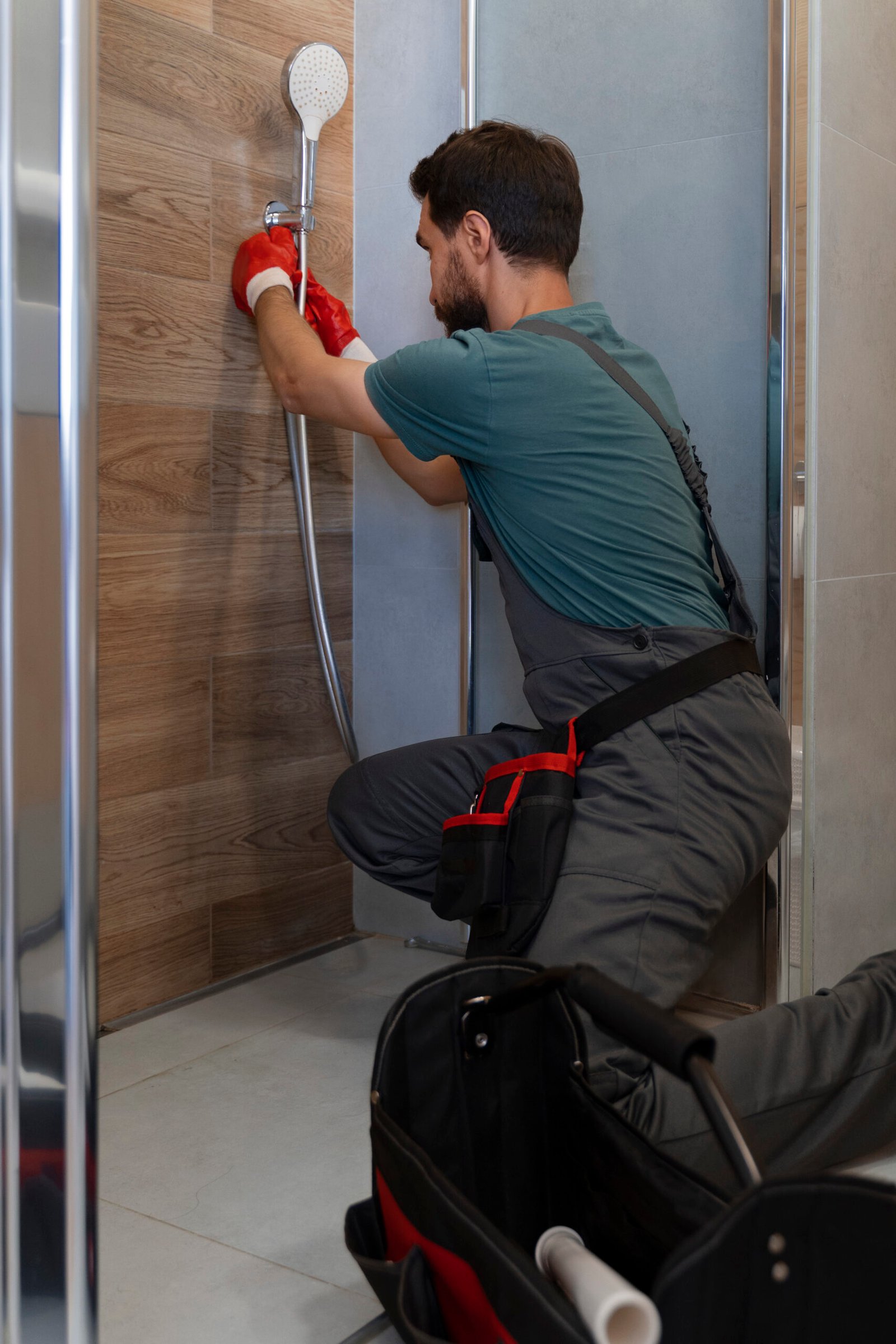 side view man working as plumber 1 scaled 1